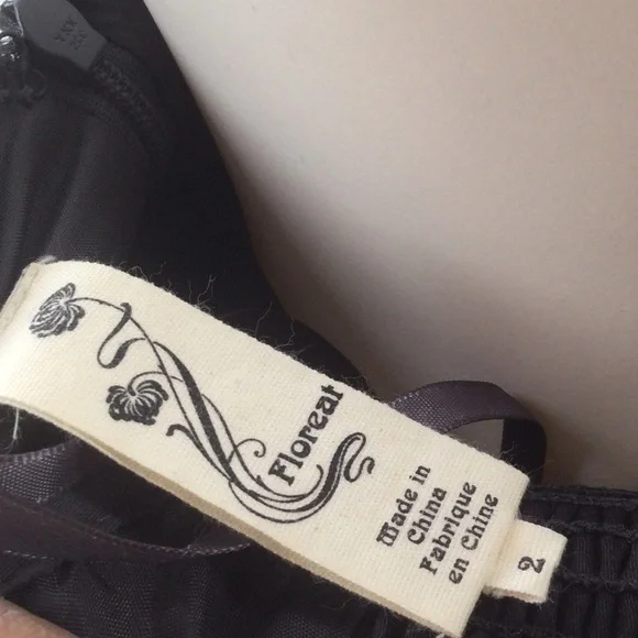 Anthropologie Floreat Floral Embroidered Strapless Dress - Picture 15 of 16